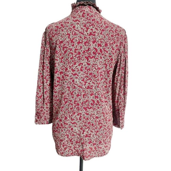 ba&sh Size XS  Catty Ruffle-Collar Blouse Button Down - Picture 5 of 8